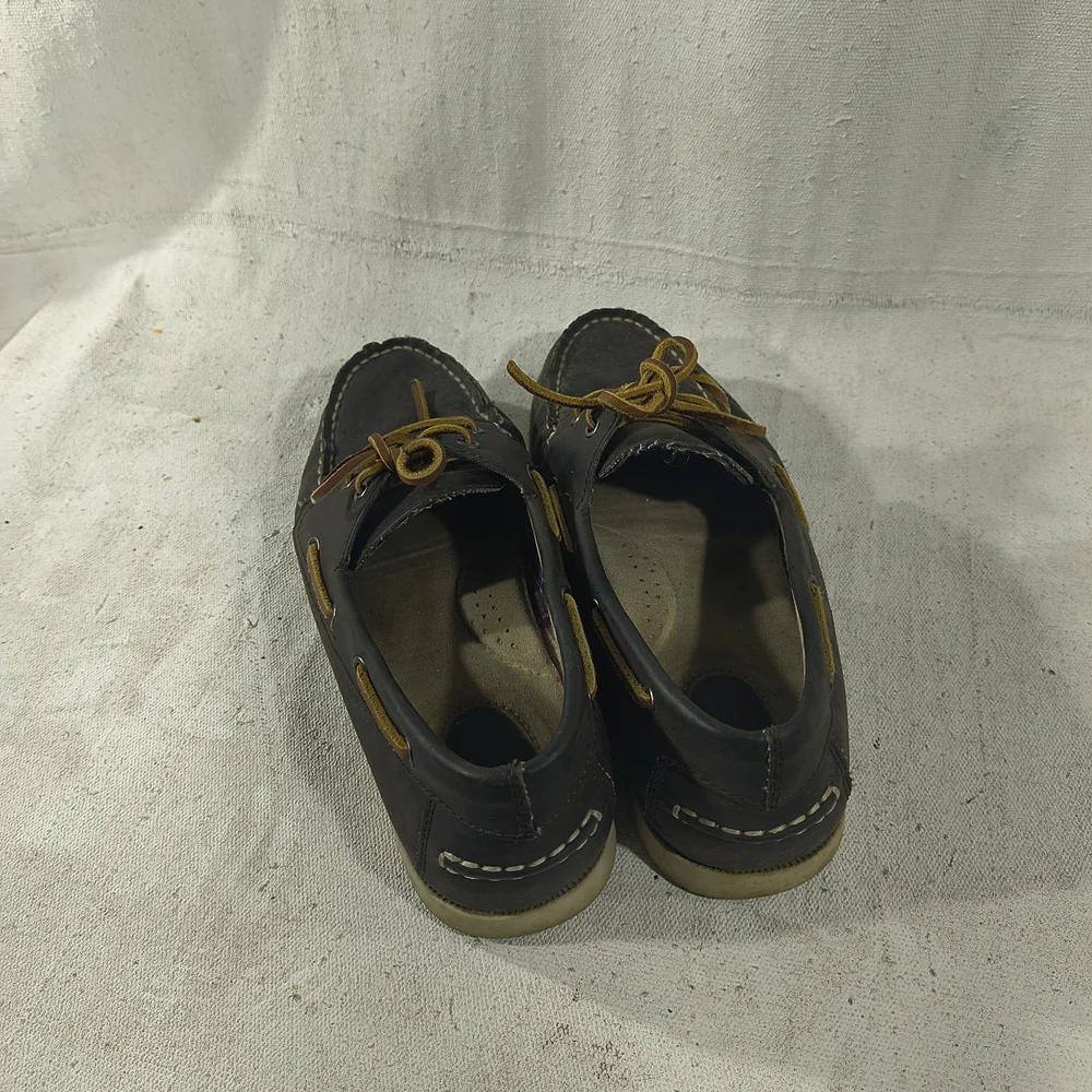 Bass Women's Size 8.5 Leather Lace Up Brown Slip Ons